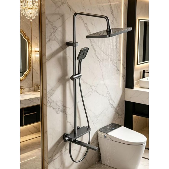 N203 black and gray shower set,china